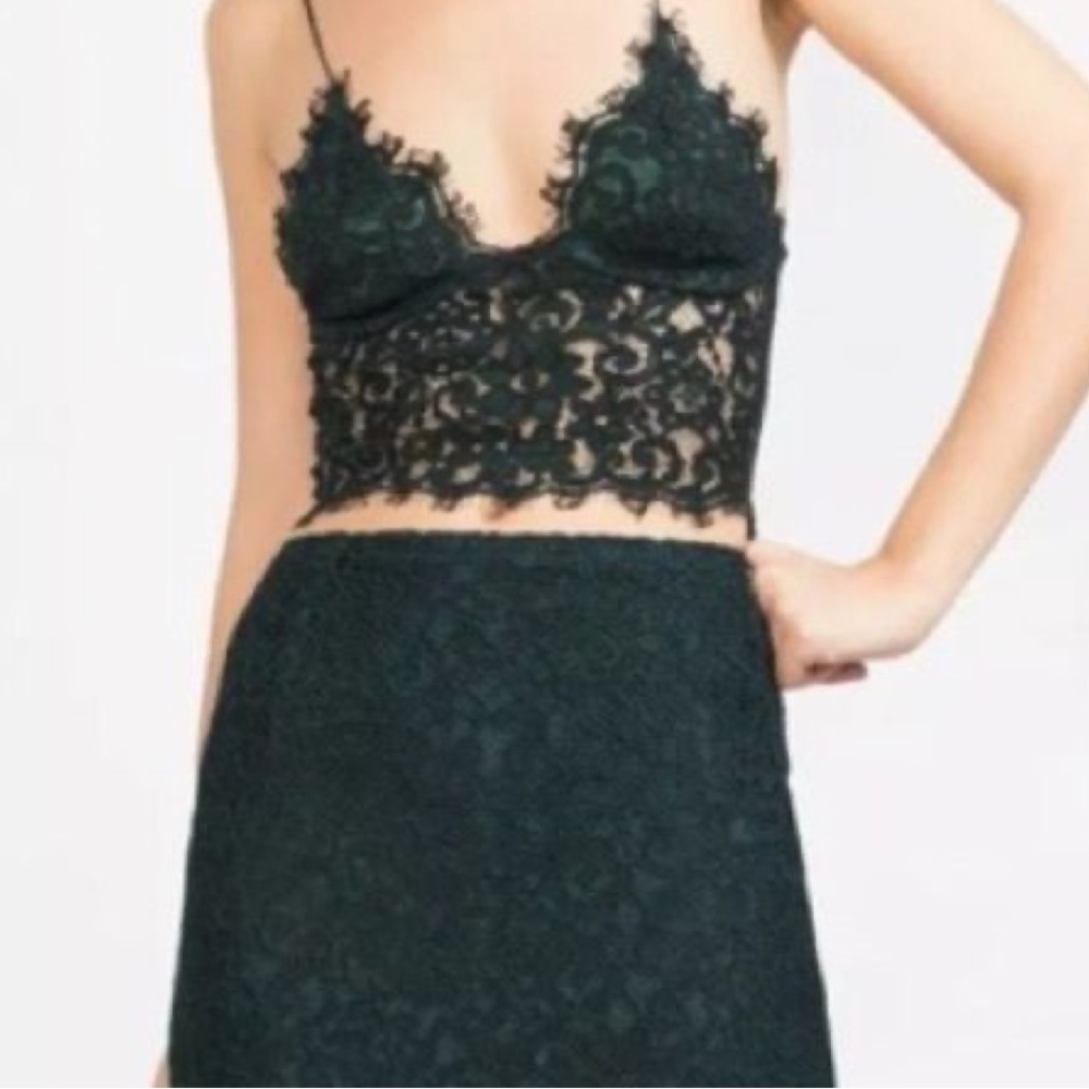 Zara small crop top